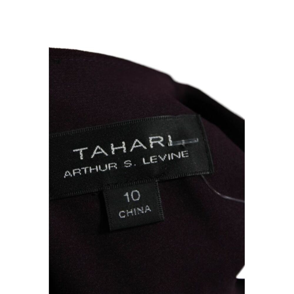 Tahari Womens Shift Dress Purple Sleeveless Round Neck Zip Short Size 10 - Picture 5 of 7